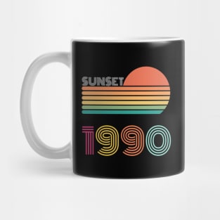 Sunset Retro Vintage 1990 Mug